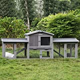 Rabbit Hutch Bunny Hutch Large Rabbit Cage, Indoor Bunny Cage Outdoor Rabbit House (Style2)