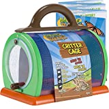 Nature Bound Toys Critter Cage Bug Catcher and Habitat Kit, Insect Netting, and Activity Booklet, Green, for Kids, 8.5" x 5.75" x 8"