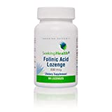 Seeking Health Folinic Acid, 1360 mcg DFE Folinic Acid to Support Homocysteine Levels, Methylation, Cognitive Function, and Energy, Vegan and Vegetarian (60 lozenges)*