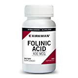 Folinic Acid 400 mcg, 180 capsules - Hypoallergenic