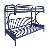 ACME Furniture 02091W-NV Eclipse Futon Bunk Bed, Twin/Full, Navy