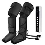 CINCOM Leg Massager for Circulation and Pain Relief, Air Compression Foot Leg Calf Thigh Massage, Full Leg Massager 3 Modes 3 Intensities 2 Extenders, Gift for Mom Dad