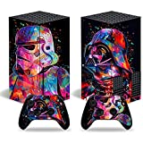 Cool X-Box Series X Skin Set，Fashion Protector Wrap Cover Protective Faceplate Full Set Compatible with X-Box Series X Console and Controller Skins