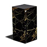 MightySkins Skin Compatible with Xbox Series X - Black Gold Marble | Protective, Durable, and Unique Vinyl Decal wrap Cover | Easy to Apply and Change Styles | Made in The USA