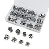 72 Pcs Furniture Connecting Cam Lock Fittings, Furniture Connecting Fastener Cabinet Connectors Hardware Bolts, Furniture Connecting Lock Nut, 4 Sizes