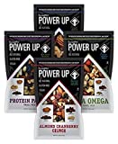 Power Up Trail Mix Variety Pack (8 individual snack bags) Protein Packed, Antioxidant Mix, Almond Cranberry Crunch, Mega Omega