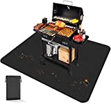 Grill Mats for Outdoor Grill, Panpany XXXL Fire Pit Mat 60 X 48 Inch, Deck Patio Protective BBQ Grill Mat, Double-Sided Fireproof Oil-Proof Under Grill Mat for Charcoal Grills, Gas Grills, Smokers