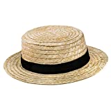 Tigerdoe Skimmer Hat  Amish Hat, Boater, Straw Hat, Sailor, Roaring 20's - Costume Accessories