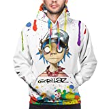 Men's Hoodies Sweaters GB Cartoon Pullover Clothes with Pocket for Men (Black, Large)