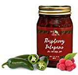 Green Jay Gourmet Raspberry Jalapeno Jam - All-Natural Raspberry Jam with Red Raspberries, Jalapeno Peppers & Lemon Juice - Vegan, Gluten-free Jam with No Preservatives - Made in USA - 20 Ounces