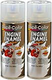 Dupli-Color DE1636 Clear Top Coat Engine Enamel with Ceramic 12 oz. Aerosol (2 Pack)