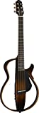 Yamaha SLG200S TBS Steel String Silent Guitar with Hard Gig Bag, Tobacco Sunburst