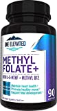 Double Strength & Most Bioactive Methyl Folate! Uniquely Formulated with Highest Pharmaceutical Grade Methylcobalamin (B12), Niacin, B1, B2 & B6. Works Synergistically for Max Results-3 Month Supply