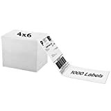 OausTect 4x6 Shipping Label 1000 Fanfold Labels for Rollo, Zebra Direct Thermal Printer, with Perforations