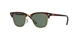 Ray-Ban RB3016 CLUBMASTER 990/58 49M Clubmaster Havana/Green Polarized Sunglasses For Men For Women + BUNDLE with Designer iWear Complimentary Care Kit