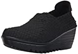 Bernie Mev Women's, Gem Slip-on Wedge Shoe Black