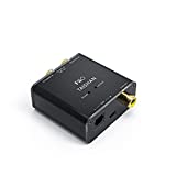 FiiO D3 (D03K) Digital to Analog Audio Converter With Micca 6ft Optical Toslink Cable - 192kHz/24bit Optical and Coaxial DAC