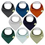 Organic Baby Bandana Drool Bibs - Bandana Bibs for Boys, Girls by KeaBabies- Super Absorbent Bandana Drool Bibs - Teething Bibs - Organic Cotton Baby Bibs for Infant (Hunter)