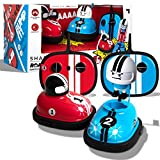 SHARPER IMAGE Road Rage RC Speed Bumper Cars, Mini Remote Controlled Ejector Vehicles, 2 Player Head to Head Battle, Crash into Opponents, 2.4 GHz, Red and Blue, Ages 6 and Up