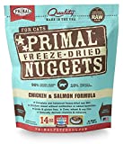 Primal Freeze-Dried Cat Food Nuggets, 14 oz Chicken & Salmon - Made in USA, Complete Raw Diet, Grain-Free Topper/Mixer, Gluten-Free