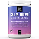 Calming Chews for Dogs - 60 Dog Calming Treats for Anxiety, Stress Relief Aid, Storms, Grooming, Fireworks, Separation, Travel, & Motion Sickness - Made in USA