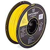 HATCHBOX PLA 3D Printer Filament, Dimensional Accuracy +/- 0.03 mm, 1 kg Spool, 3.00 mm, Yellow