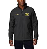 NCAA Michigan Wolverines Men's Ascender Softshell Jacket, X-Large, UM - Shark
