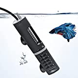 FEDOUR Adjustable Aquarium Heater with Protective Cover, 30W 50W 60W 120W Submersible Heater Thermostat for 5-40Gallon Fish and Turtle Tank (30W for 5-10Gallon)