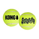 KONG Squeakair Balls, Dog Toy Premium Squeak Tennis Balls for Medium Dogs, Pack of 6