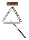 TreeWorks Chimes TRE-HS06 Made in USA Solid Steel 6" Studio-Grade Triangle with Beater and Holder (VIDEO)