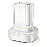 OBVIS for Xbox 360 2 Pack Rechargeable Battery Pack with Dual Charging Station Dock Charger Stand Base (White)