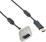 BLUECELL Gray USB Charging Cable for Xbox 360 Controllers