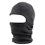 The Hat Depot Made in USA Unisex Ski Mask Winter Hat (Charcoal)