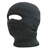 1 Hole Knit Tactical Ski Mask Beanie Monkey Caps by Decky (Charcoal Grey)