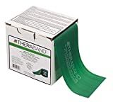 TheraBand Resistance Band 25 Yard Roll, Heavy Green Non-Latex Professional Elastic Bands For Upper & Lower Body Exercise Workouts, Physical Therapy, Pilates, Rehab, Dispenser Box, Intermediate Level 1