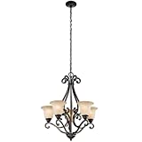 Kichler 43224OZ Camerena Chandeliers Lighting, Olde Bronze 5-Light (27" W x 31" H) 500 Watts