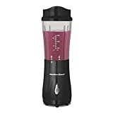 Hamilton Beach Personal Blender for Shakes and Smoothies with 14 Oz Travel Cup and Lid, Black (51101AV)