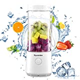 Portable Blender, Personal size blender Smoothie Maker Blender, Personal Smoothie Mixer, Usb Rechargeable Smoothie Blender (WHITE)