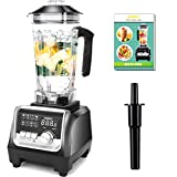 OMMO Blender 1800w, Professional Countertop Blender Smoothie Maker with Built-in Timer, High Power Blender 68oz Cups for Smoothies, Blend, Chop, Grind