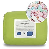 N&V 10 Pound Shredded Foam Filling, Hexagonal Shape, Safe and Healthy High Density Foam, Odorless and Allergen Free, Perfect Stuffing for Bean Bags, Plush, Pillows, Dog Beds, Cushions and Crafts.