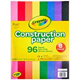 Crayola Construction Paper 9" x 12" Pad, 8 Classic Colors (96 Sheets), Great for Classrooms & School Projects, Assorted