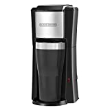 BLACK+DECKER Single Serve Coffeemaker, Black, CM618