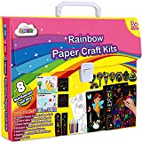 ZMLM Christmas Gift for Girl Art-Craft Kit: Rainbow Scratch Paper Magic Art Note Card Pad Sheet DIY Party Craft Project Supply Toddler Drawing Activity Kid Travel Toy Age 3-12 Year Old Birthday Gift