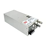 Mean Well RSP-1500-24 Enclosed Switching AC-to-DC Power Supply, Single Output, 24V, 0-63A, 1512W, 3.3" H x 5.0" W x 10.9" L