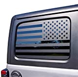 XPLORE OFFROAD- American Flag Window Decals Precut | Fits 2011-2018 Jeep Wrangler JKU (4 Door)