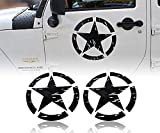 Hooke Road US Army Military Star Car Sticker Decals for Car/Truck/Ford F150/Jeep Wrangler - 2PCS(16.1 inches)
