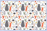 Suessie Disposable Placemats for Baby, Forest Animals (60 Count)