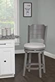 Hillsdale Clarion Swivel Bar Stool, Counter, Distressed Gray