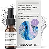 Avenova Eyelid and Eyelash Cleanser Spray - Dry Eye Relief With Pure Hypochlorous Acid, Gentle Everyday Lash Cleanser For Blepharitis Irritation and Stye Treatment, FDA Cleared Formula, 20mL (0.68oz)