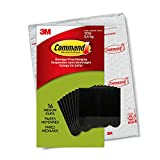 Command Picture Hanging Strips, Medium, Black, Holds up to 12 lbs, 16-Pairs (32-Strips), Easy to Open Packaging